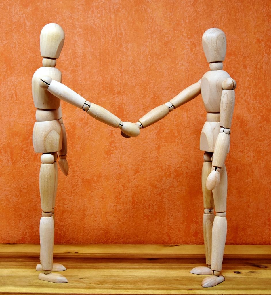 How to greet a customer - handshake